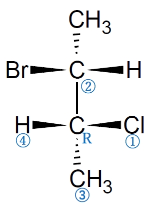 2-bromo-3-chlorobutaneの立体　88回薬剤師国家試験問4